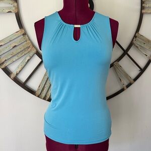 New York & Company Sleeveless Blue Top